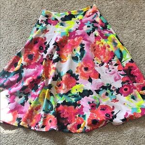 Floral A-Line Skirt